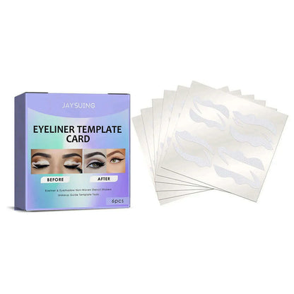 1 Box/bag Eyeliner Stencils Stickers Non-Woven Eye Liner Template Cards Eye Make Up Template Kits Eyeliner Shaping Tools 11*10cm