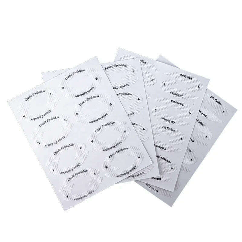 1 Box/bag Eyeliner Stencils Stickers Non-Woven Eye Liner Template Cards Eye Make Up Template Kits Eyeliner Shaping Tools 11*10cm