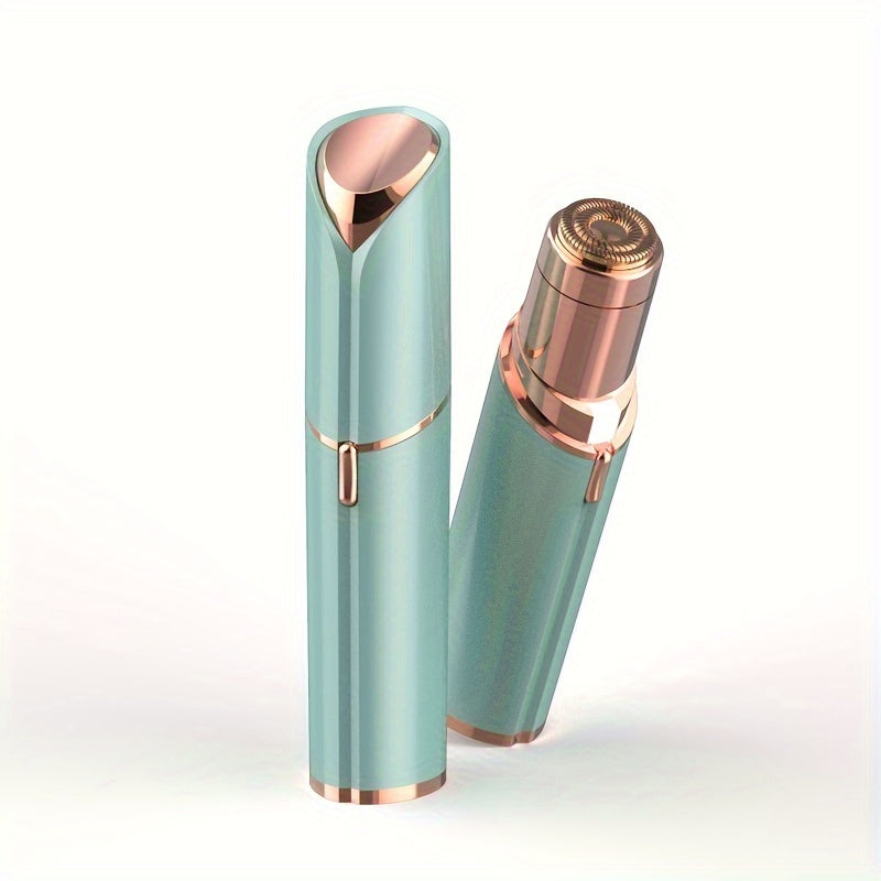 [Painless Facial Hair Remover] Conduroma Women's Painless Facial Hair Remover | Cordless, AA Battery-Powered (Not Included), Elegant Metallic Finish - for Face, Upper Lip, Chin, Bikini Line - Travel-Friendly, Sleek Design, Sm