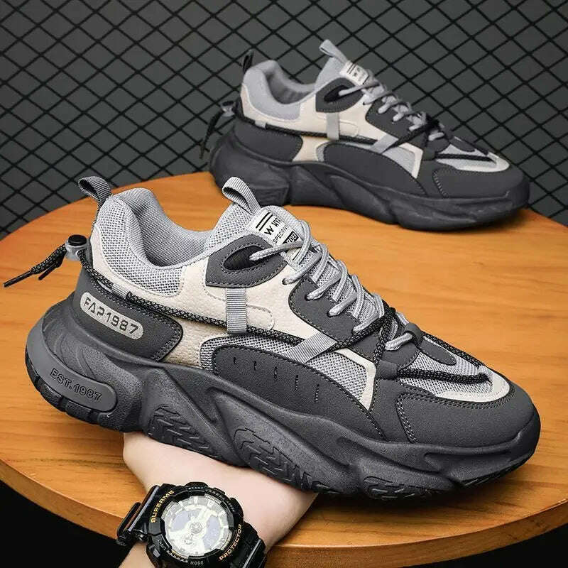 2023Men's Tennis Shoes New Casual Sports Shoes Spring and Autumn Men Breathable Wear-resistant Running Shoes кроссовки мужские