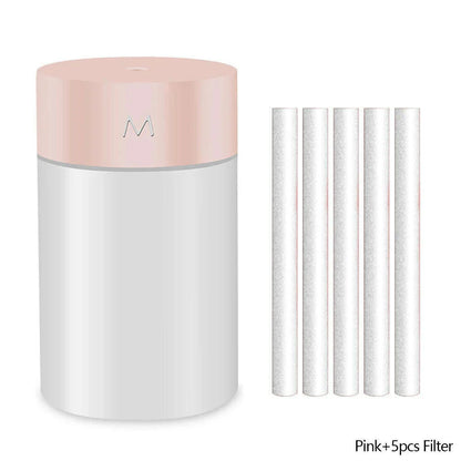 260ML Air Humidifier Ultrasonic Mini Aromatherapy Diffuser Portable Sprayer USB Essential Oil Atomizer LED Lamp for Home Car