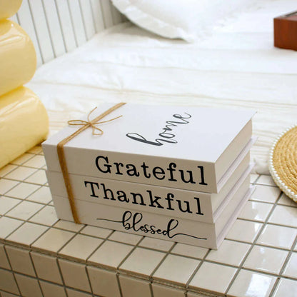 3Pcs/Set Fake Book for Decoration Simple Living Room Faux Books Villa Shelf Room Coffee Table Props Book Ornaments Home Decor