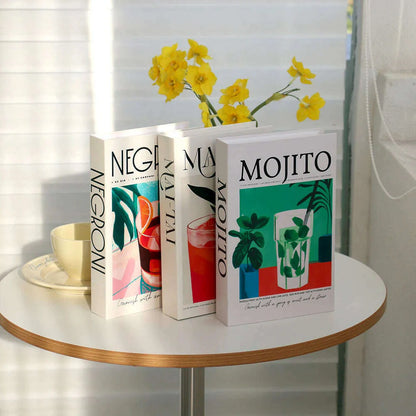 3Pcs/Set Fake Book for Decoration Simple Living Room Faux Books Villa Shelf Room Coffee Table Props Book Ornaments Home Decor