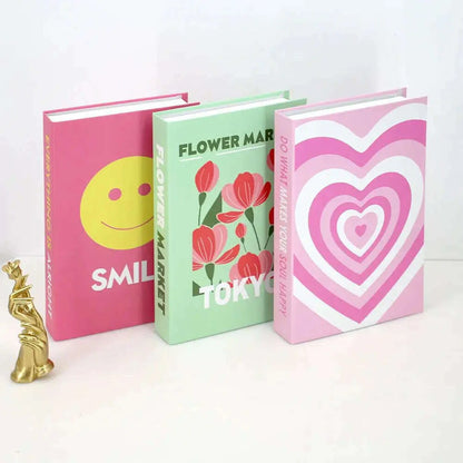 3Pcs/Set Fake Book for Decoration Simple Living Room Faux Books Villa Shelf Room Coffee Table Props Book Ornaments Home Decor