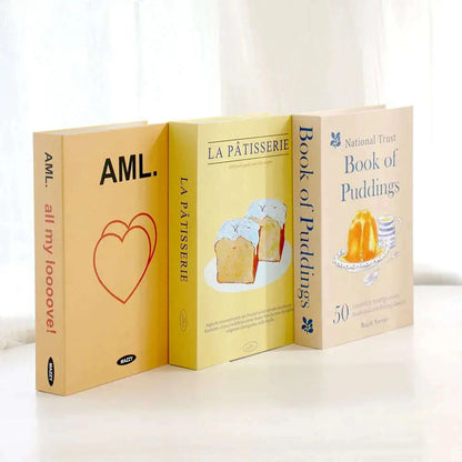 3Pcs/Set Fake Book for Decoration Simple Living Room Faux Books Villa Shelf Room Coffee Table Props Book Ornaments Home Decor