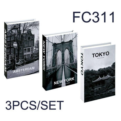 3Pcs/Set Fake Book for Decoration Simple Living Room Faux Books Villa Shelf Room Coffee Table Props Book Ornaments Home Decor