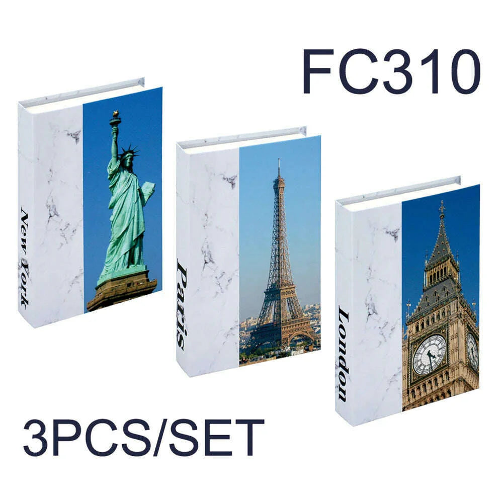 3Pcs/Set Fake Book for Decoration Simple Living Room Faux Books Villa Shelf Room Coffee Table Props Book Ornaments Home Decor