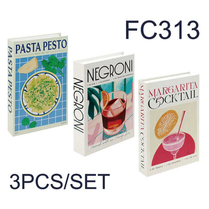 3Pcs/Set Fake Book for Decoration Simple Living Room Faux Books Villa Shelf Room Coffee Table Props Book Ornaments Home Decor