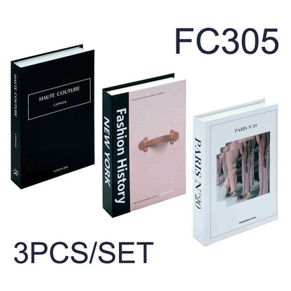 3Pcs/Set Fake Book for Decoration Simple Living Room Faux Books Villa Shelf Room Coffee Table Props Book Ornaments Home Decor