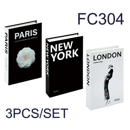 3Pcs/Set Fake Book for Decoration Simple Living Room Faux Books Villa Shelf Room Coffee Table Props Book Ornaments Home Decor