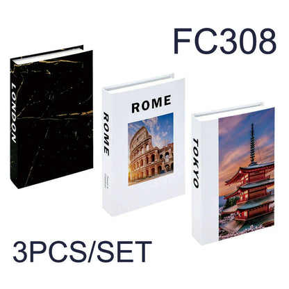 3Pcs/Set Fake Book for Decoration Simple Living Room Faux Books Villa Shelf Room Coffee Table Props Book Ornaments Home Decor