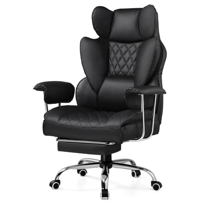 Big and Tall Gaming Chair with Pocket Spring Lumbar Support, Ergonomic Office Chair with Footrest - Kimlud