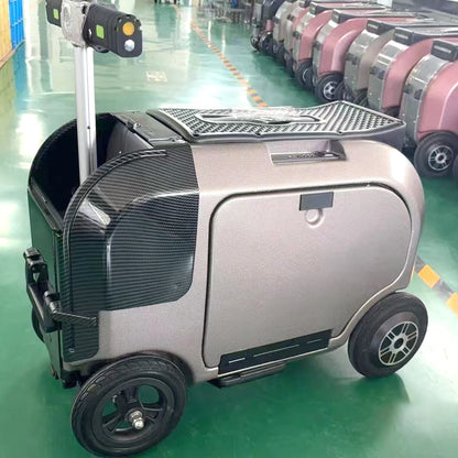 FENGJIU Multi Color Optional Smart Luggage with Password Lock Electric Luggage That Elderly People Can Ride on | Kimlud...