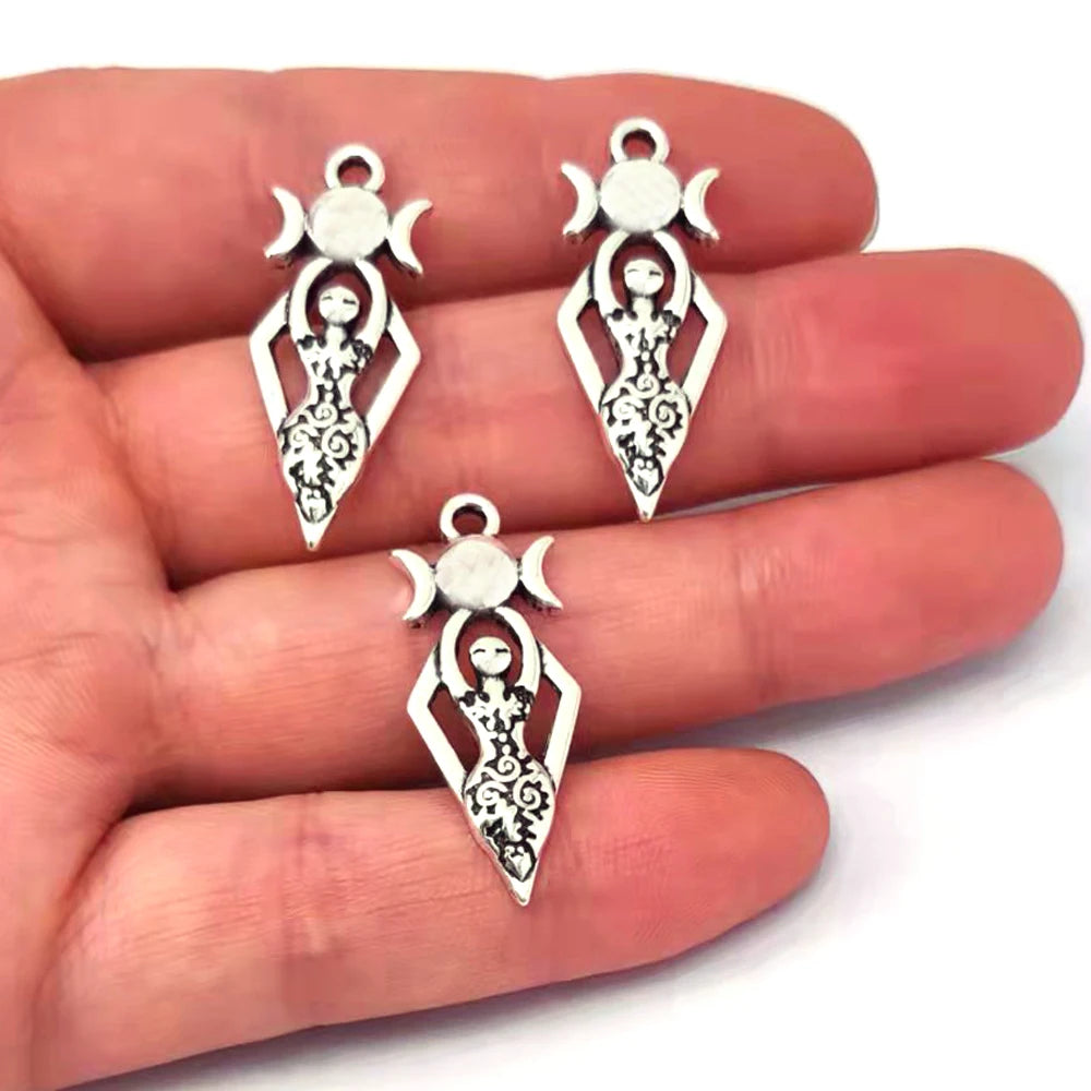 5pcsCute Yoga Fertility Goddess pendant charm Lover Pendant Fashion Hot Charms Gift For Women Men Accessories