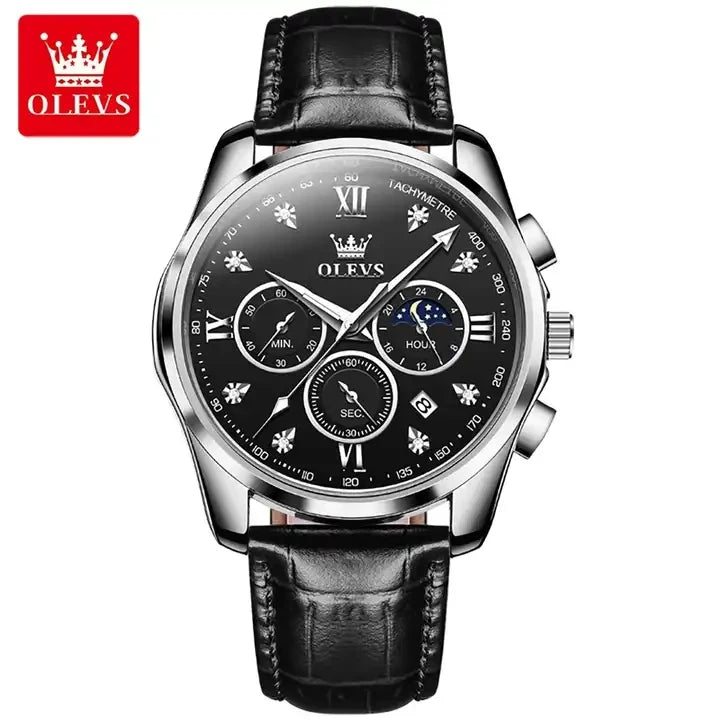 OEM Olevs Watches 2888 2023 New Men's Quartz Watch Fashion Luminous Hands with Date Waterproof Men's Watch Leather Band