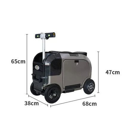 FENGJIU Electrical Luggage for Elderly People to Ride Safely Multi Functional Smart Luggage with Password Lock | Kimlud...