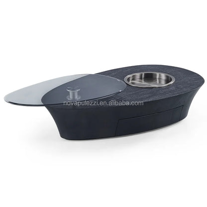 Modern Minimalist Luxury Marble Coffee Table for Home Oval Living Room Furniture Stone Material for Home Use - Kimlud