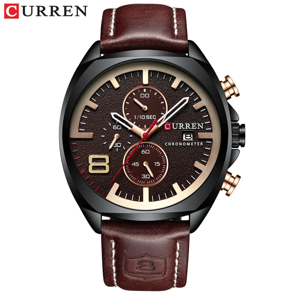 New Men Watches Top Brand Luxury CURREN Military Quartz Watch Men's Sport Wristwatch Relogio Masculino Waterproof