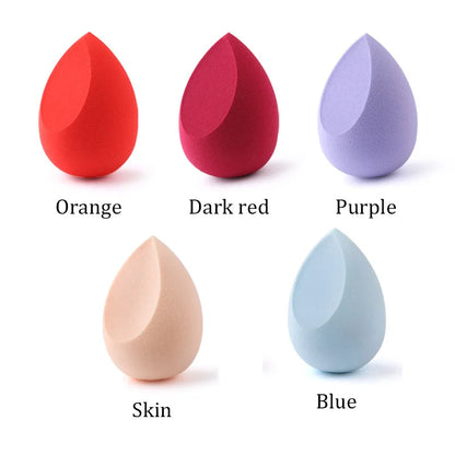 20/5/1pcs Makeup Sponge Concealer Smooth Cosmetic Powder Puff Cut Shape Foundation Water Drop Bevel Make Up Blender Tools