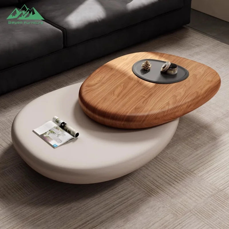 Wayon Modern Wabi Sabi Style Living Room Furniture Irregular Shape Nesting Coffee Table Set | Kimlud Office Premium Desk
