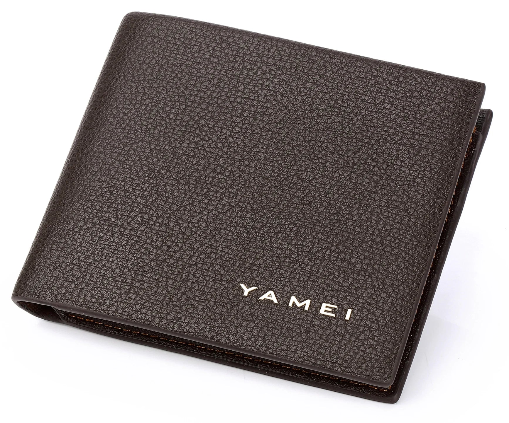 Customized Gifts Men's PU Wallet Casual Joker Soft Head Leather Short Wallet Ultra-thin Wallet