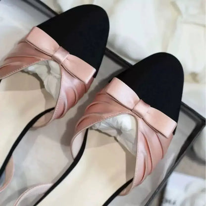 2CM/4.5CM New Arrival Zapatos Mujer Tacon Sandalia Summer Slingback Sexy Pink Heels for Lady