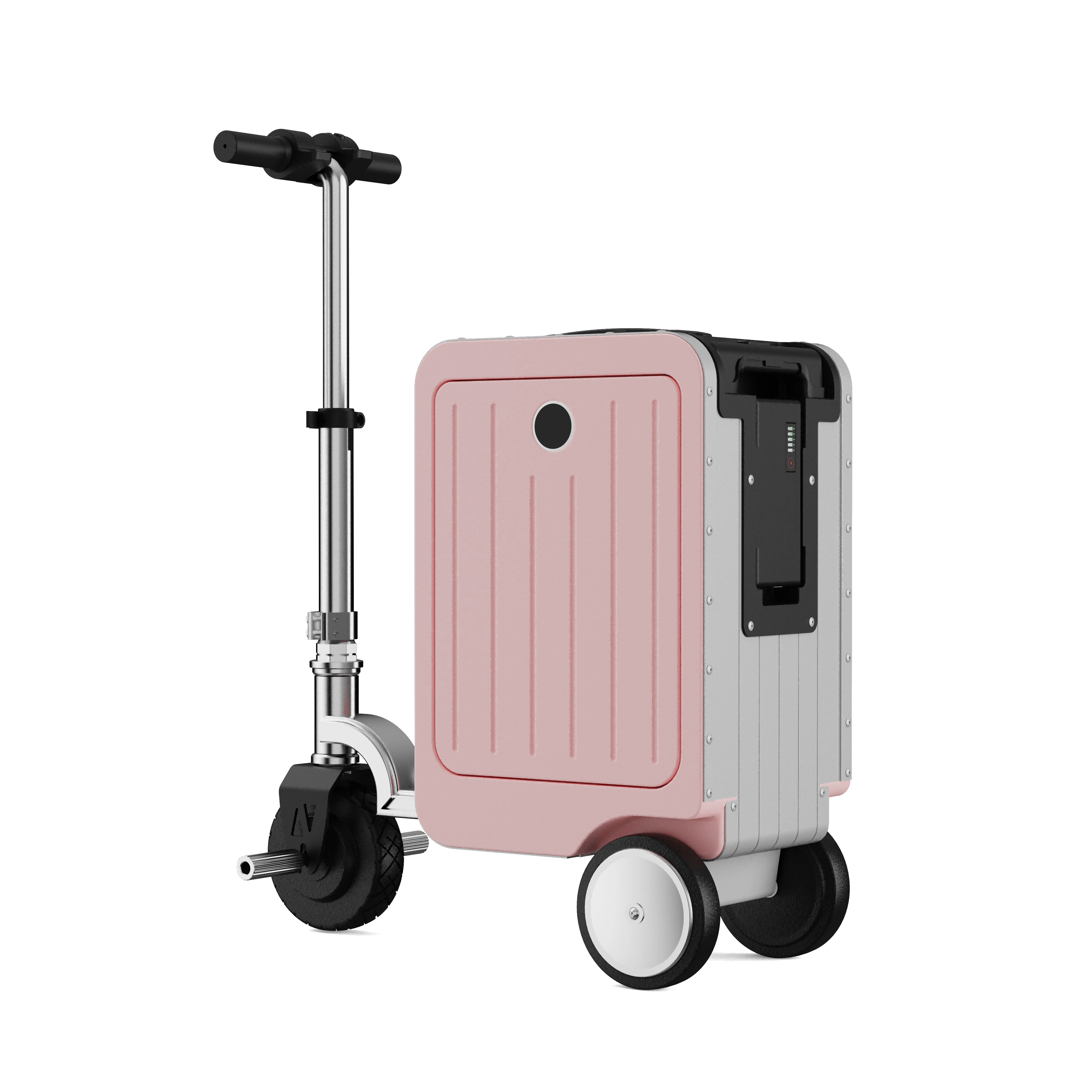 FENGJIU Adult and Children's Skateboard Luggage with Strong Load-bearing Capacity Rechargeable Electric Luggage...