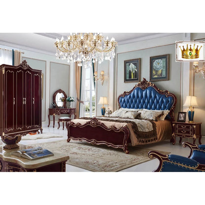 Classic King Size European Style Wood Bedroom Set Royal Luxury Furniture with Storage | Kimlud Luxury Sofa