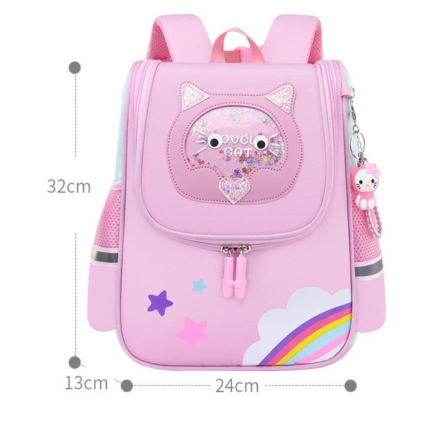 School Bags for boy Child Pink Unicorn Kawaii anime Backpack Kindergarten Student Cute Girls Children's Schoolbag Waterproof Kid