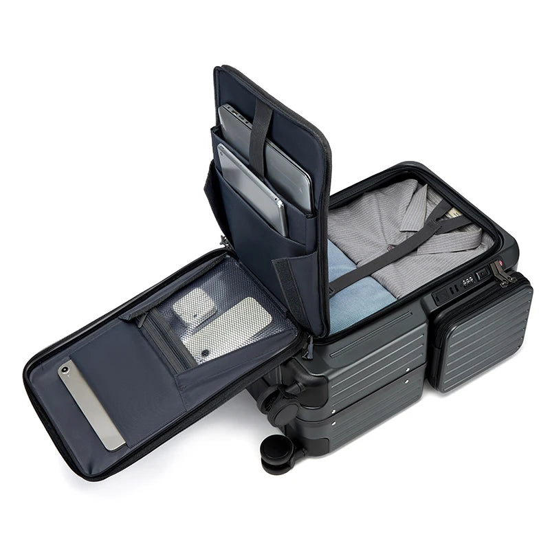 Trending Products 2025 New Arrivals 18inch Fashion Business Trolley Luggage Case Designer Travel Spinner Wheels Carry-On...