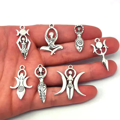 5pcsCute Yoga Fertility Goddess pendant charm Lover Pendant Fashion Hot Charms Gift For Women Men Accessories