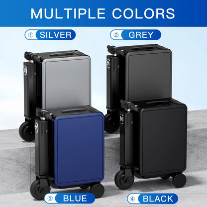 MYBOX 20-inch Aluminum Frame Load-bearing 130KG Intelligent Smart Carry-Ons Luggage Suitcase Large Storage Capacity TSA...