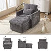 Multifunctional Lazy Person Sofa Recliner Storage Backrest Cell Phone Bracket Chenille Fabric Sponge Modern Design Wood...