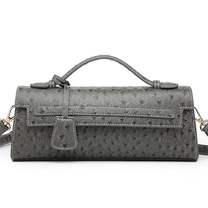 Classic Elegant Ostrich Women Clutch Bag Python Handbags Ladies Tote Bag Fashion  Tote Purse Female Messenger Shoulder Bag