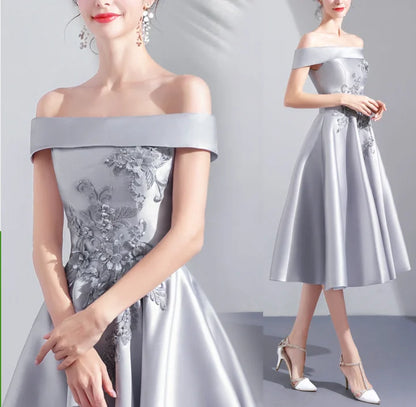 XS-3XL New Wedding Dress Evening Party Annual Meeting Performance Host Dress Bridesmaid Dresses