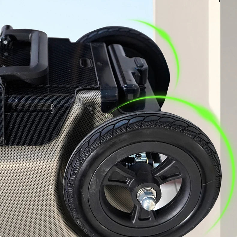 FENGJIU Electrical Luggage for Elderly People to Ride Safely Multi Functional Smart Luggage with Password Lock | Kimlud...