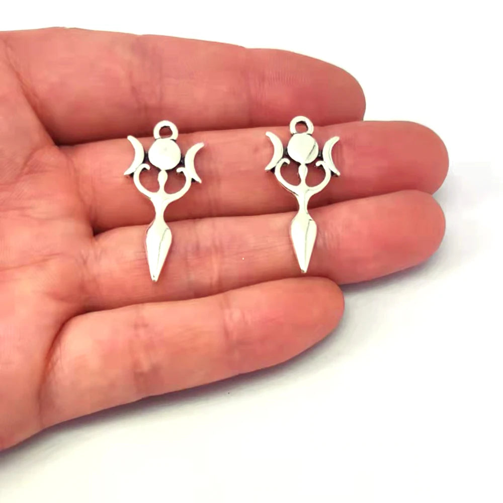 5pcsCute Yoga Fertility Goddess pendant charm Lover Pendant Fashion Hot Charms Gift For Women Men Accessories