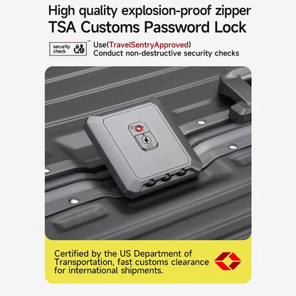 High Quality Cheap Multi-Functional Travel Suitcase Aluminum Frame TSA Lock Security PC Material with Spinner Caster