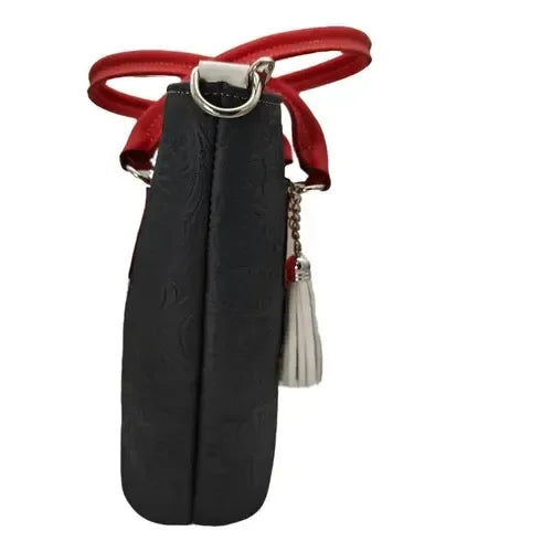 Fana Wendy Multicolor Cowhide Tote Handbag Stylish Chiseled Animal Print Diamond Chain Decor Single Strap PU Lining for Parties