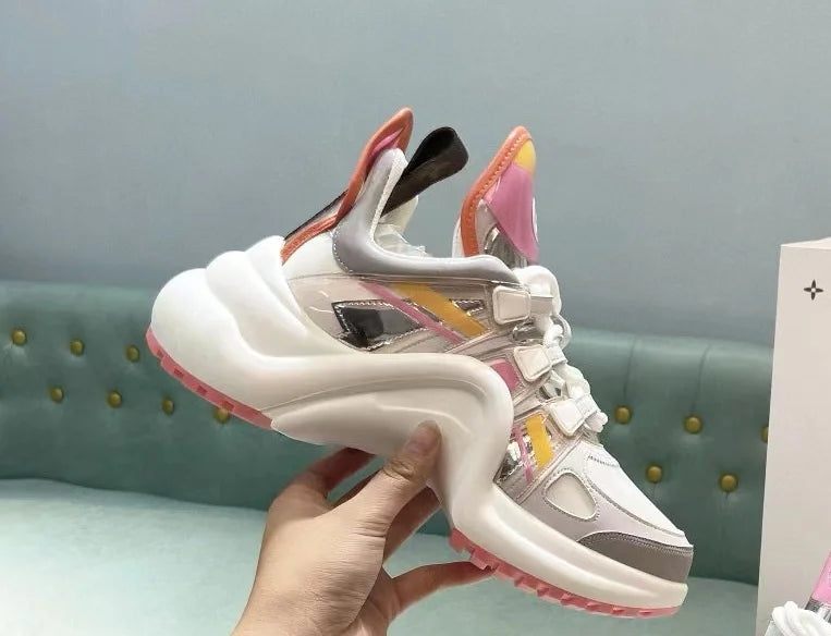 Top Quality Lady Driving Casual Shoe Trainer Designer Sneaker Low Casual Shoe Sports Culture Versatile Board Shoes Latex Fashion - Kimlud