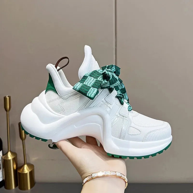 Top Quality Lady Driving Casual Shoe Trainer Designer Sneaker Low Casual Shoe Sports Culture Versatile Board Shoes Latex Fashion - Kimlud