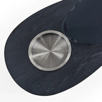 Modern Minimalist Luxury Marble Coffee Table for Home Oval Living Room Furniture Stone Material for Home Use - Kimlud