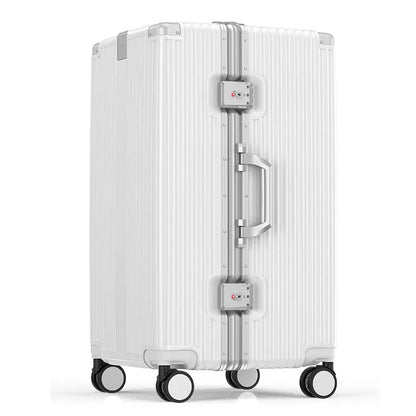 Super Large Carry on Luggage Aluminum Frame Rolling Suitcase PC Hard Sided Luggage With Spinner Wheels for Travel