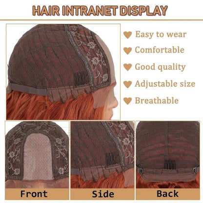 Europe and the United States Before the Lace Chemical Fiber Women's Big Wave Long Curly Hair Synthetic High Temperature Silk Wig