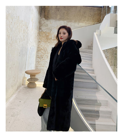 2024 New Winter Hooded Women Faux Fur Coat Ladies Thick Warm Long Fur Jacket Soft Tedy Female Loose Faux Fur Coats Outwear Parka