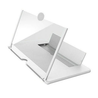Pull-Out Phone Screen Amplifier 10 12 Inch 3D HD Video Magnifier with Anti-Blue Light Foldable Lazy Stand for All Smartphones