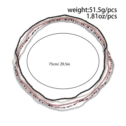 Ingemark 5Pcs/Set Boho Seed Beads Wait Chain for Women Summer Beach Bikini Belly Belt 2025 New Fashion Festival Body...