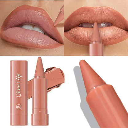 Tapered Lip Liner Pencil Set Lasting Matte Velvet Lip Contour Stick Waterproof Easy Color Lipstick Non Stick Cup Makeup Pen1/6Pc