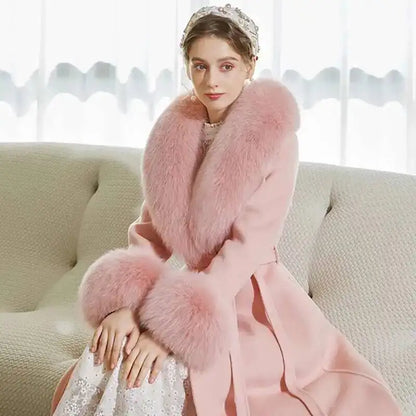 Real Fox Fur Collar Cuffs Set For Women Men Winter Neck Warmer Furry Scarf Fluffy Pelt Fur Shawl Coat Overcoat Fashion Accessory