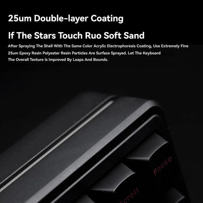 PMO Aurora80 Mechanical Keyboard Wireless Tri-mode Gasket/TOP Hot-Swap RGB Custom Aluminum Office Gaming Keyboard PC...